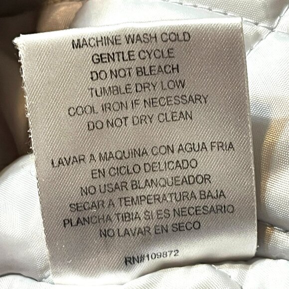 Weather Stoppers by Totes Hooded Coat sz L Pockets Quilted Lining Zip Red - Picture 5 of 9